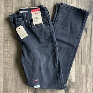 NWT Levi's Wedgie Straight black jeans, size 25